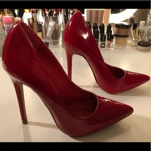 Red Patent Leather Pumps